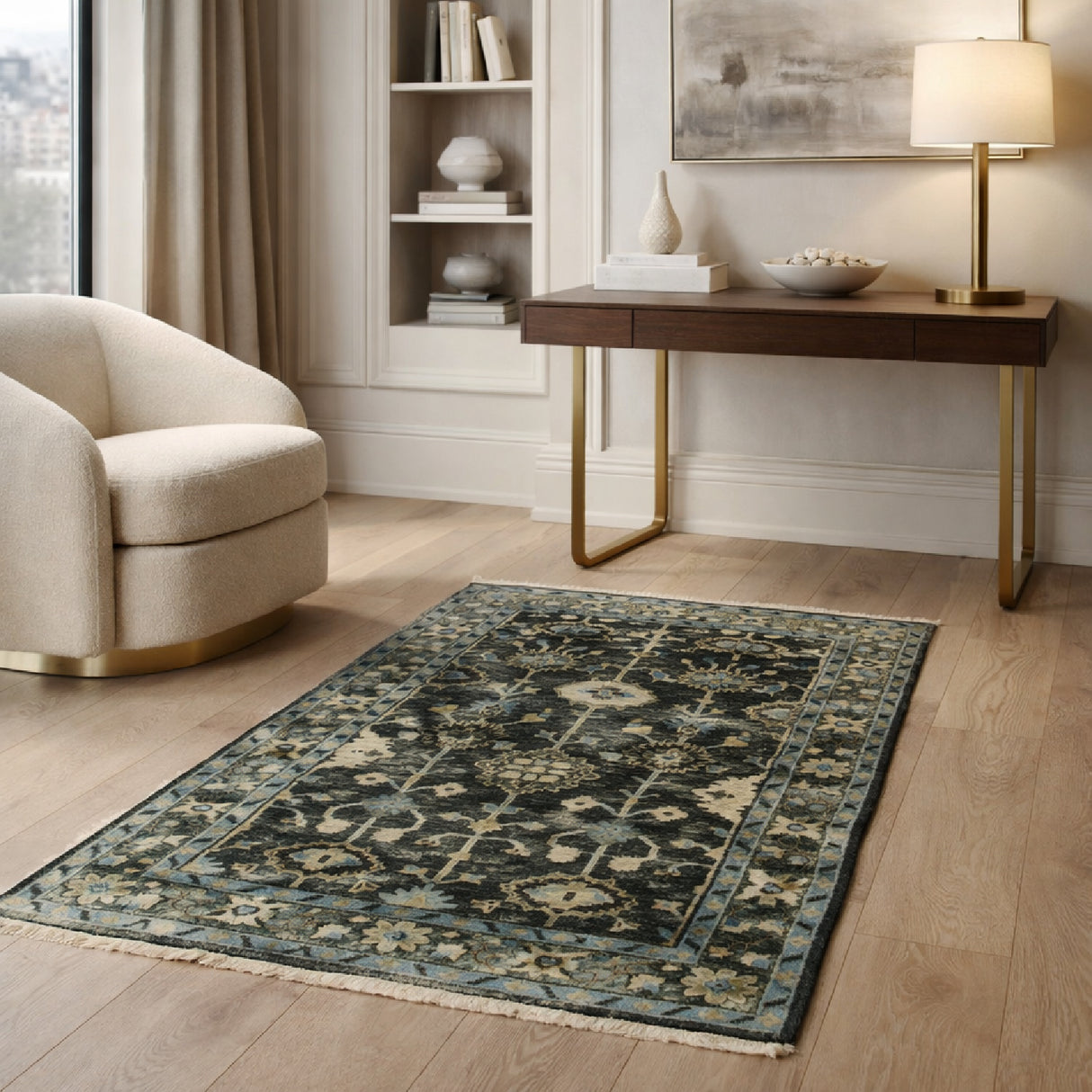 Modern furniture - Hand-Knotted Wool Boho Carpet - www.oroa.com | Oroa.com