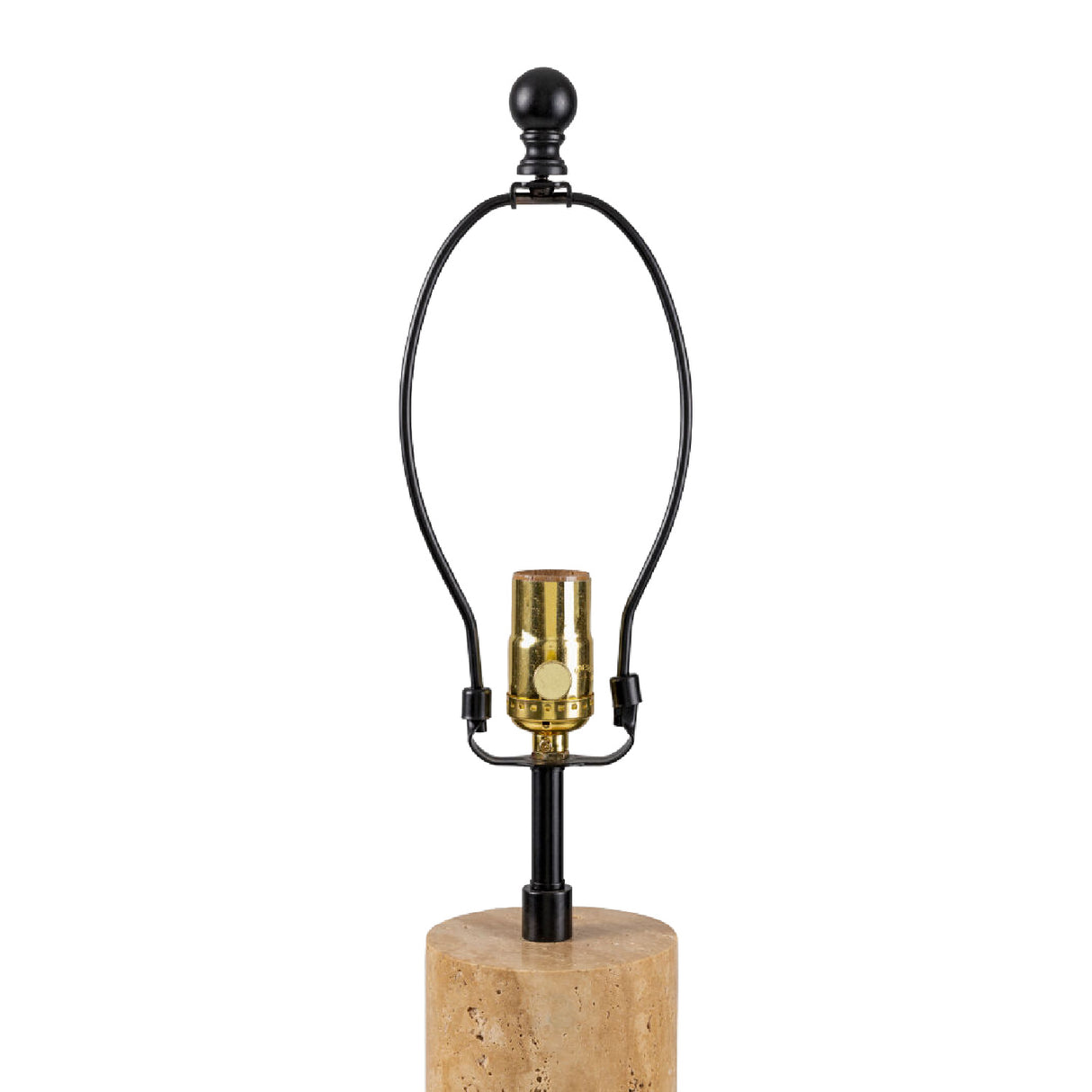 Modern European furniture - Travertine Cream Linen Table Lamp - www.oroa.com | Oroa.com