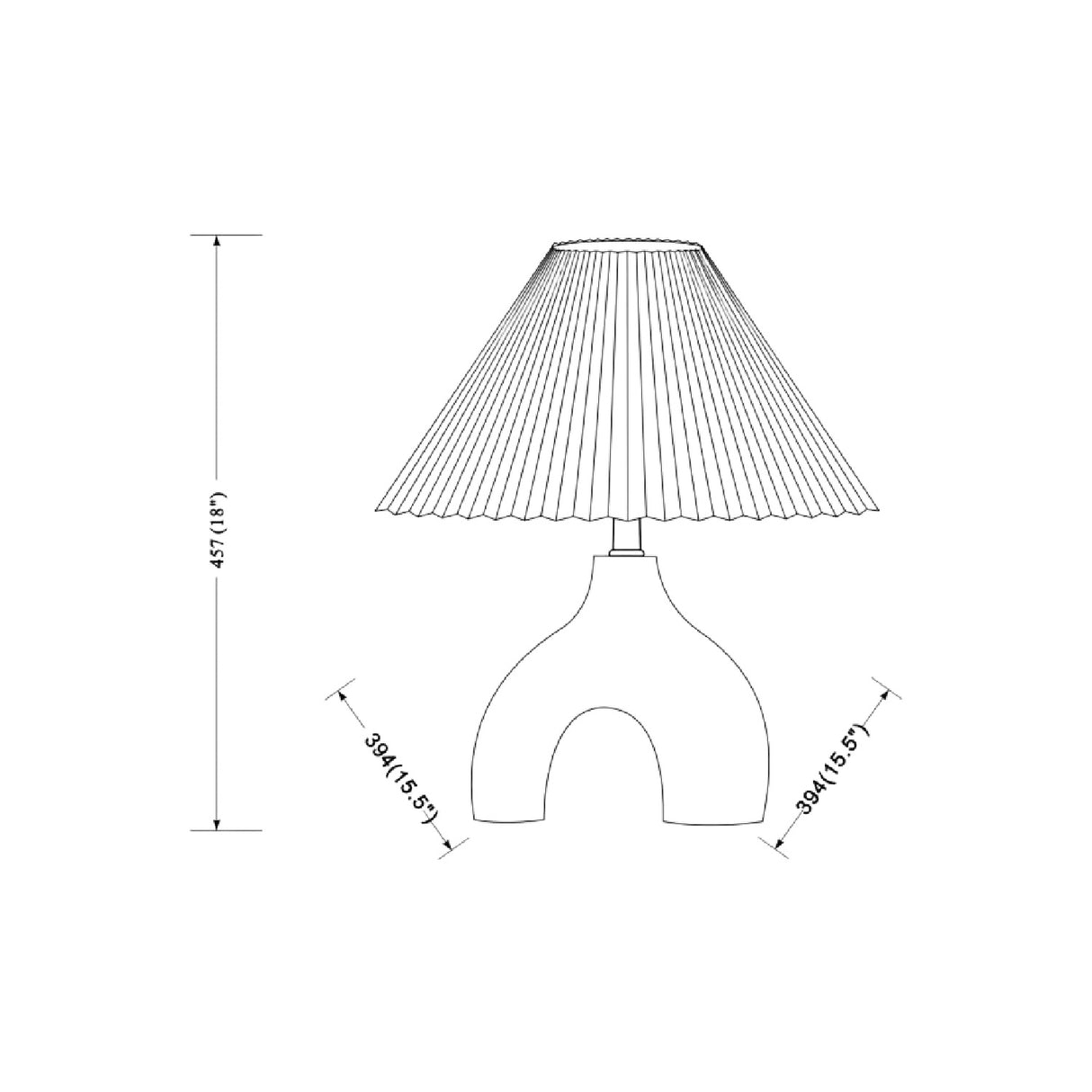 Modern European furniture - Ceramic Cream Linen Table Lamp - www.oroa.com | Oroa.com