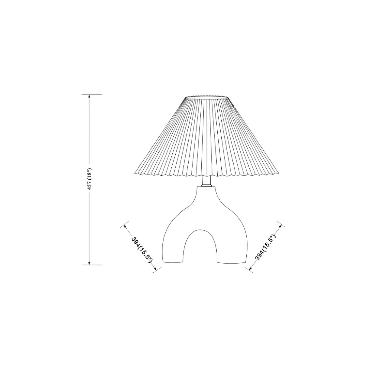 Modern European furniture - Ceramic Cream Linen Table Lamp - www.oroa.com | Oroa.com