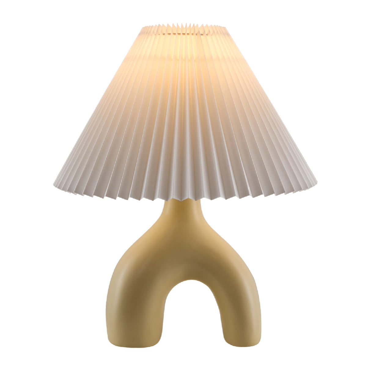 Modern European furniture - Ceramic White Linen Table Lamp - www.oroa.com | Oroa.com
