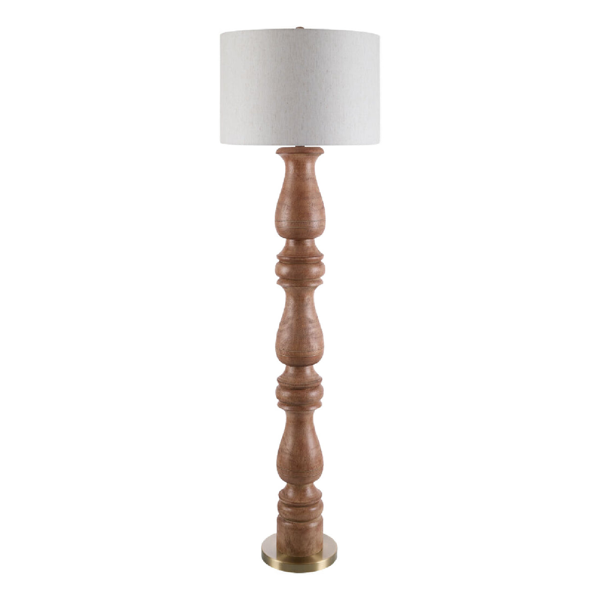 Modern European furniture - Beige Linen Accent Floor Lamp - www.oroa.com | Oroa.com