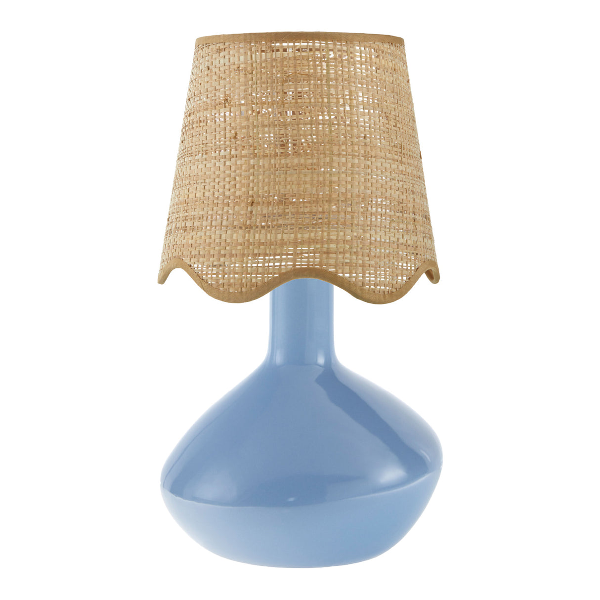 Modern European furniture - Wavy Rattan Accent Table Lamp - www.oroa.com | Oroa.com
