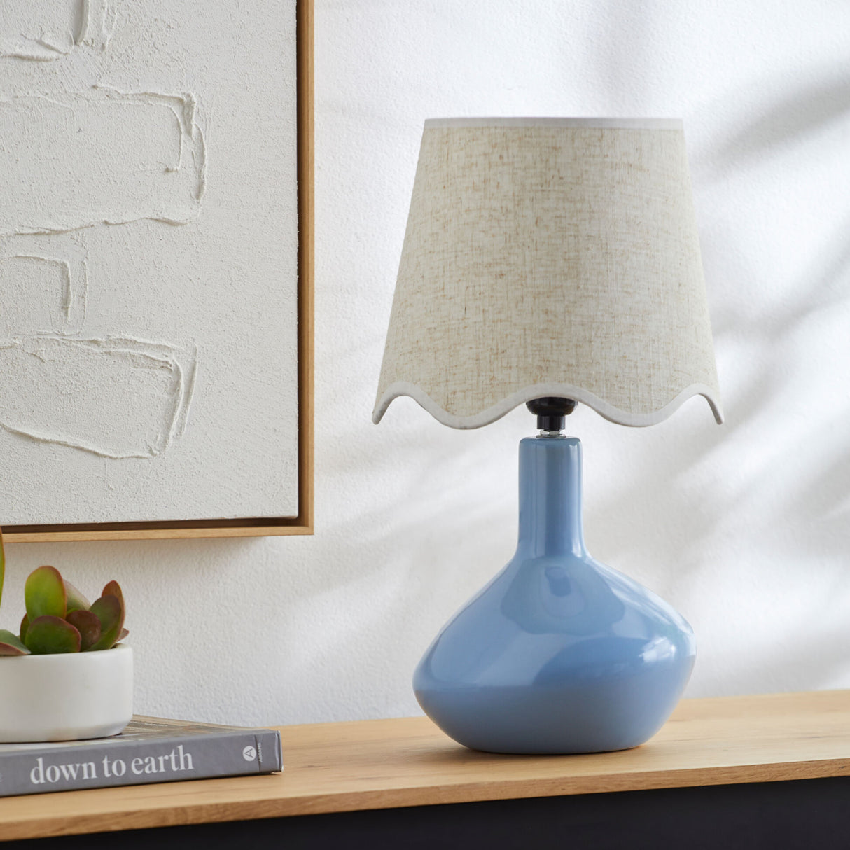Modern European furniture - Wavy Rattan Accent Table Lamp - www.oroa.com | Oroa.com