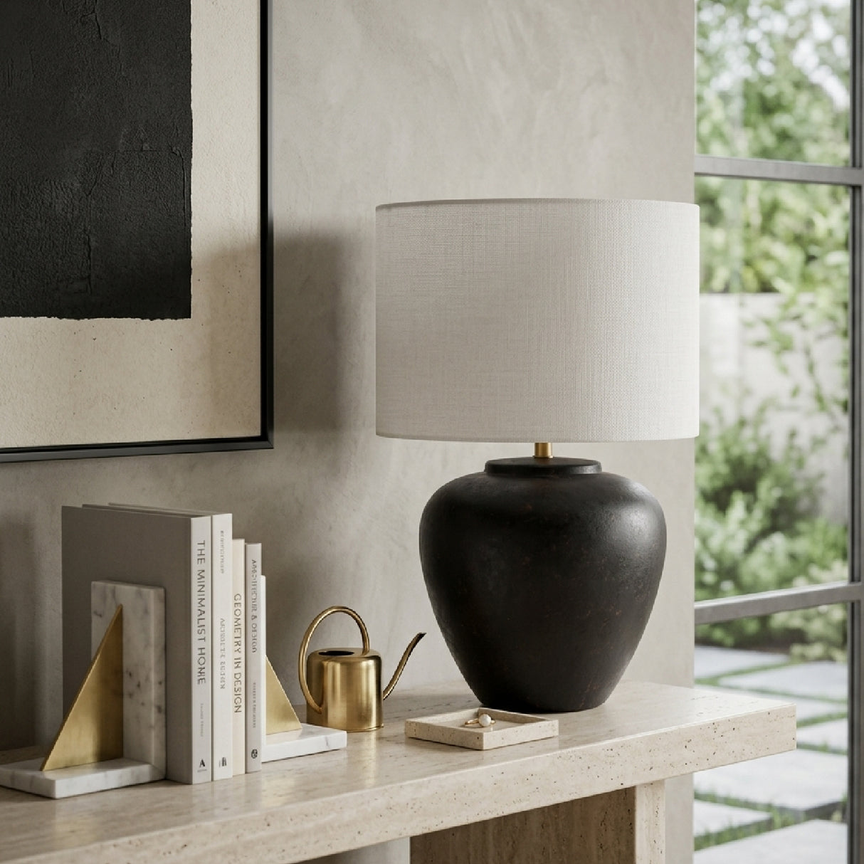 Modern European furniture - Ceramic Linen Table Lamp - www.oroa.com | Oroa.com