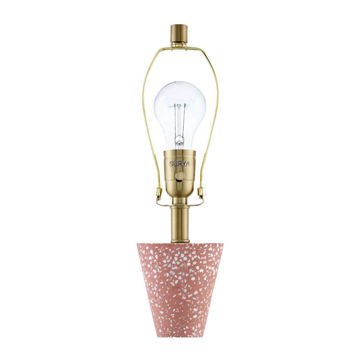 Modern European furniture - Terrazzo Red Accent Table Lamp - www.oroa.com | Oroa.com