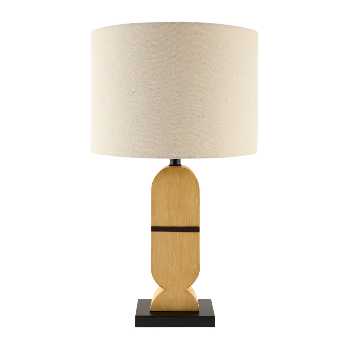 Modern European furniture - Brown Geometrical Base Table Lamp - www.oroa.com | Oroa.com