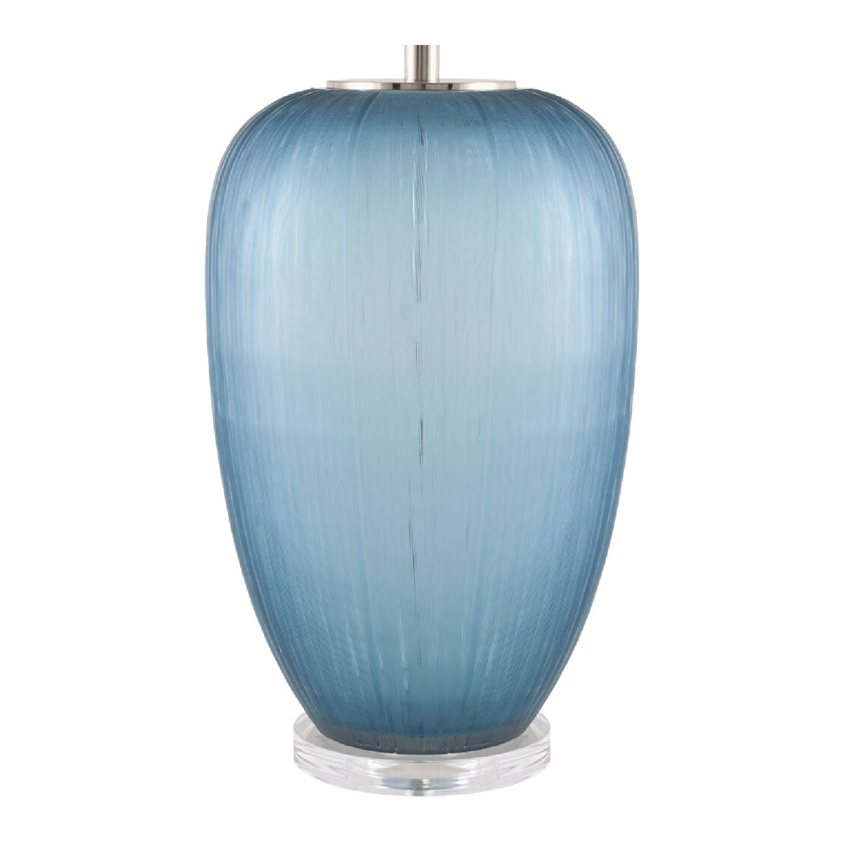Modern European furniture - Blue Glass Accent Table Lamp - www.oroa.com | Oroa.com