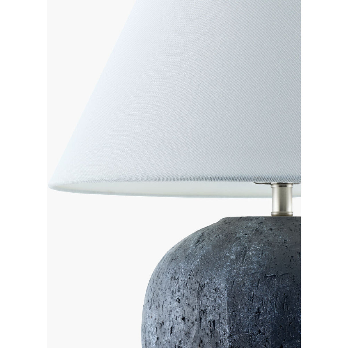 Modern European furniture - Sandblasted Gray Ceramic Table Lamp - www.oroa.com | Oroa.com