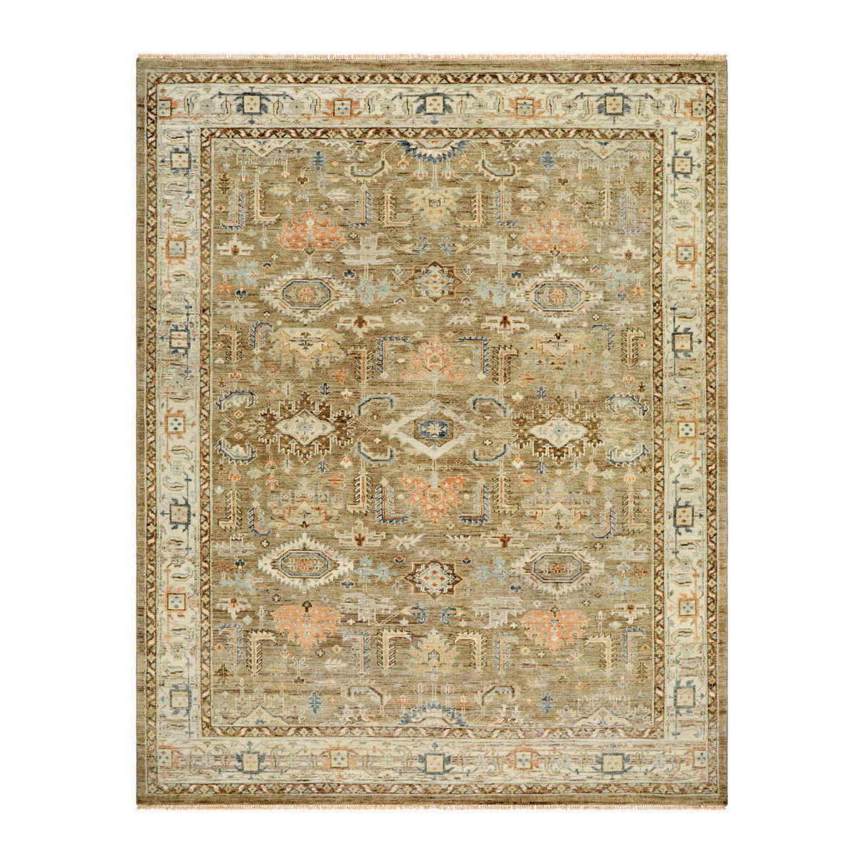Modern European furniture - Patterned Brown Wool Table Runner - www.oroa.com | Oroa.com