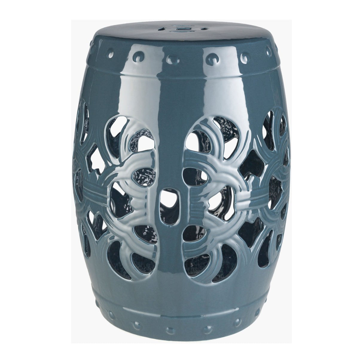 Modern European furniture - Openwork Glazed Ceramic Garden Stool - www.oroa.com | Oroa.com