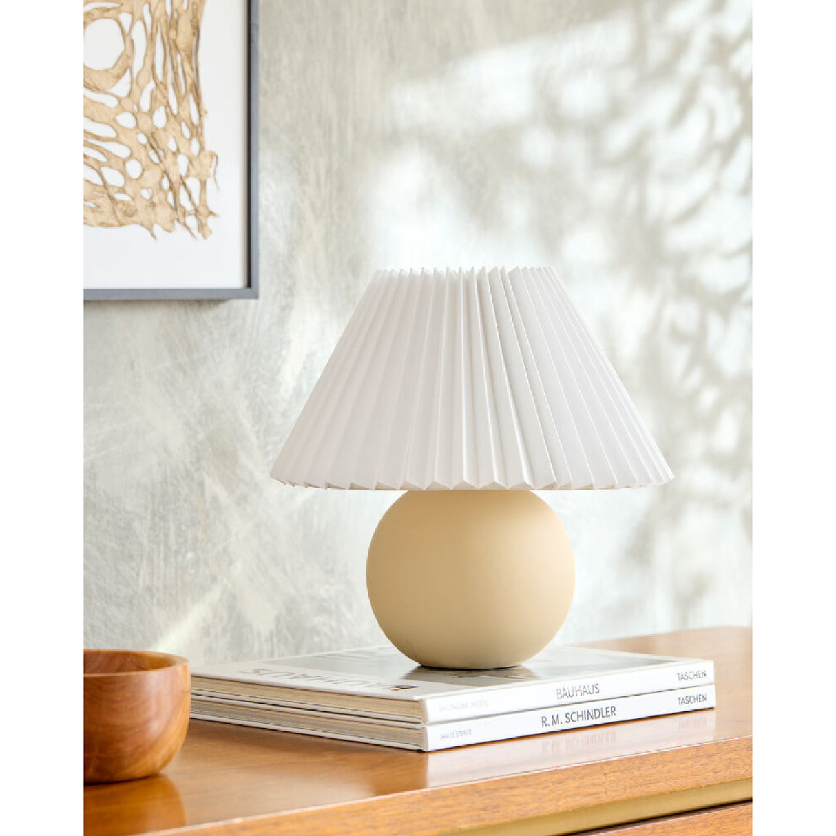 Modern European furniture - Pleated Linen Ceramic Table Lamp - www.oroa.com | Oroa.com