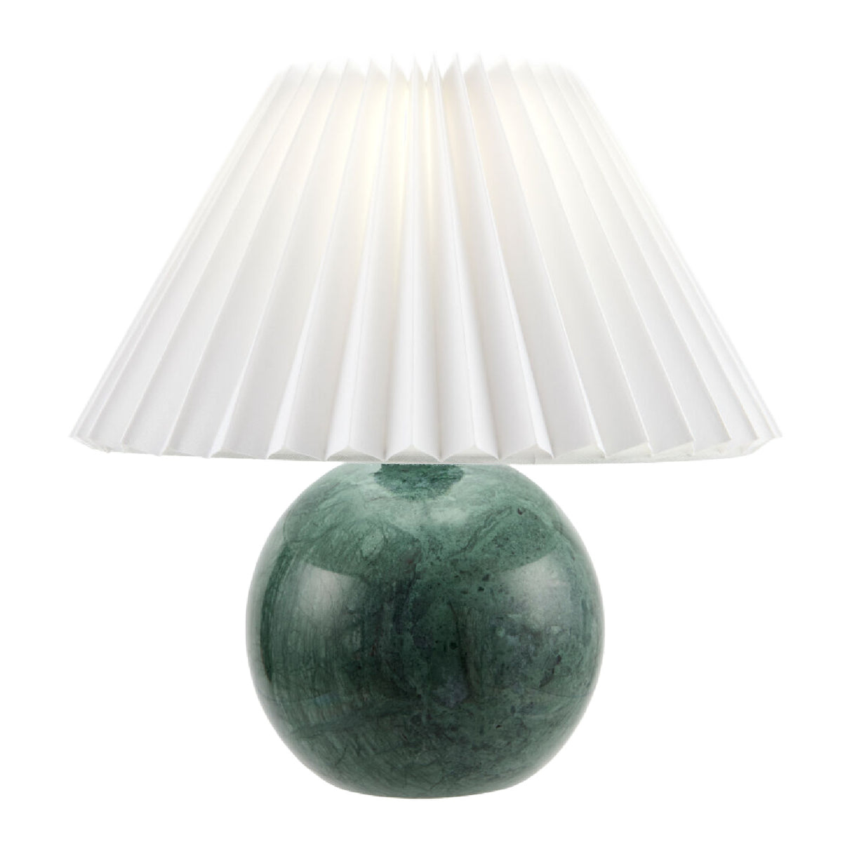Modern European furniture - Pleated Linen Travertine Table Lamp - www.oroa.com | Oroa.com