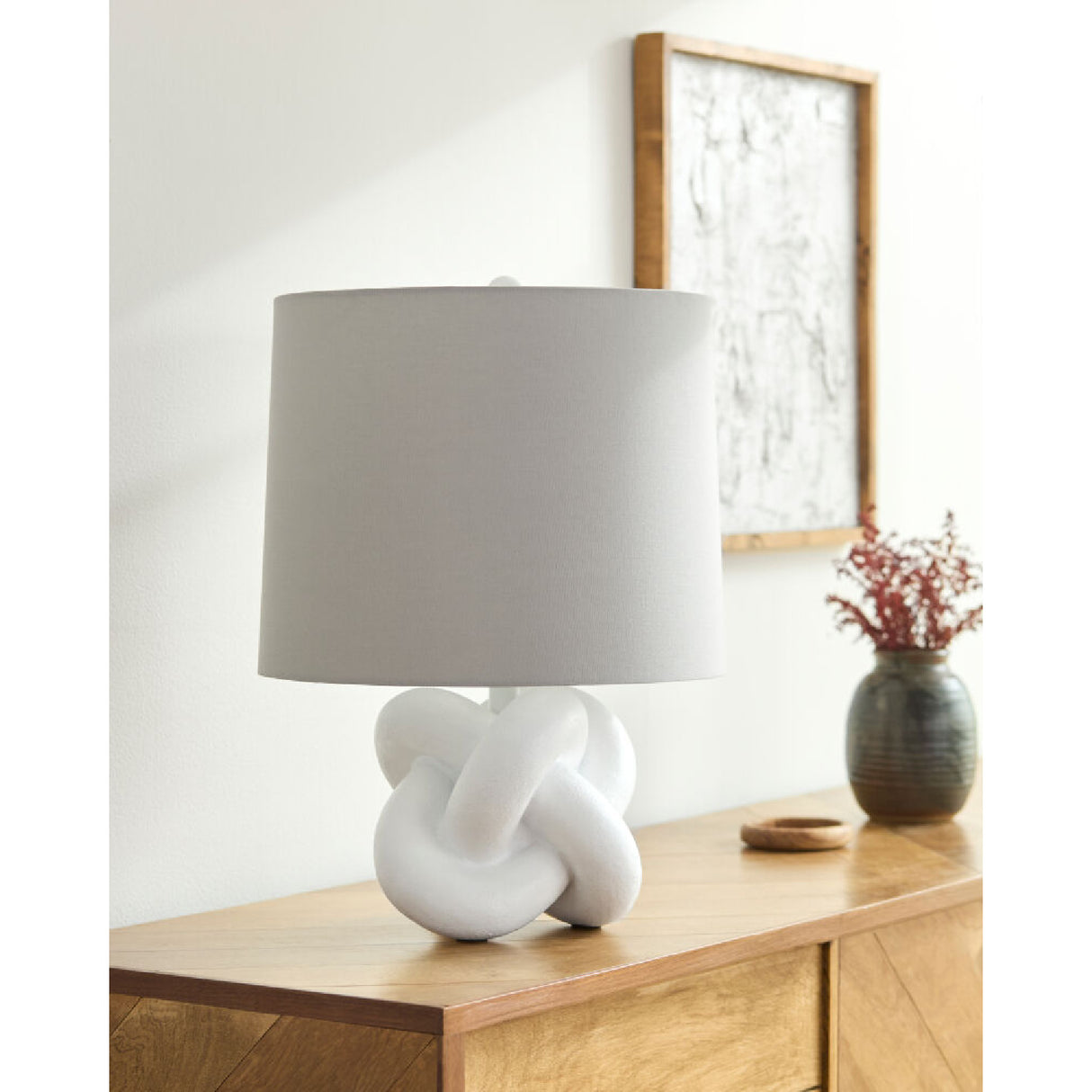 Modern European furniture - Knotted Base Accent Table Lamp - www.oroa.com | Oroa.com