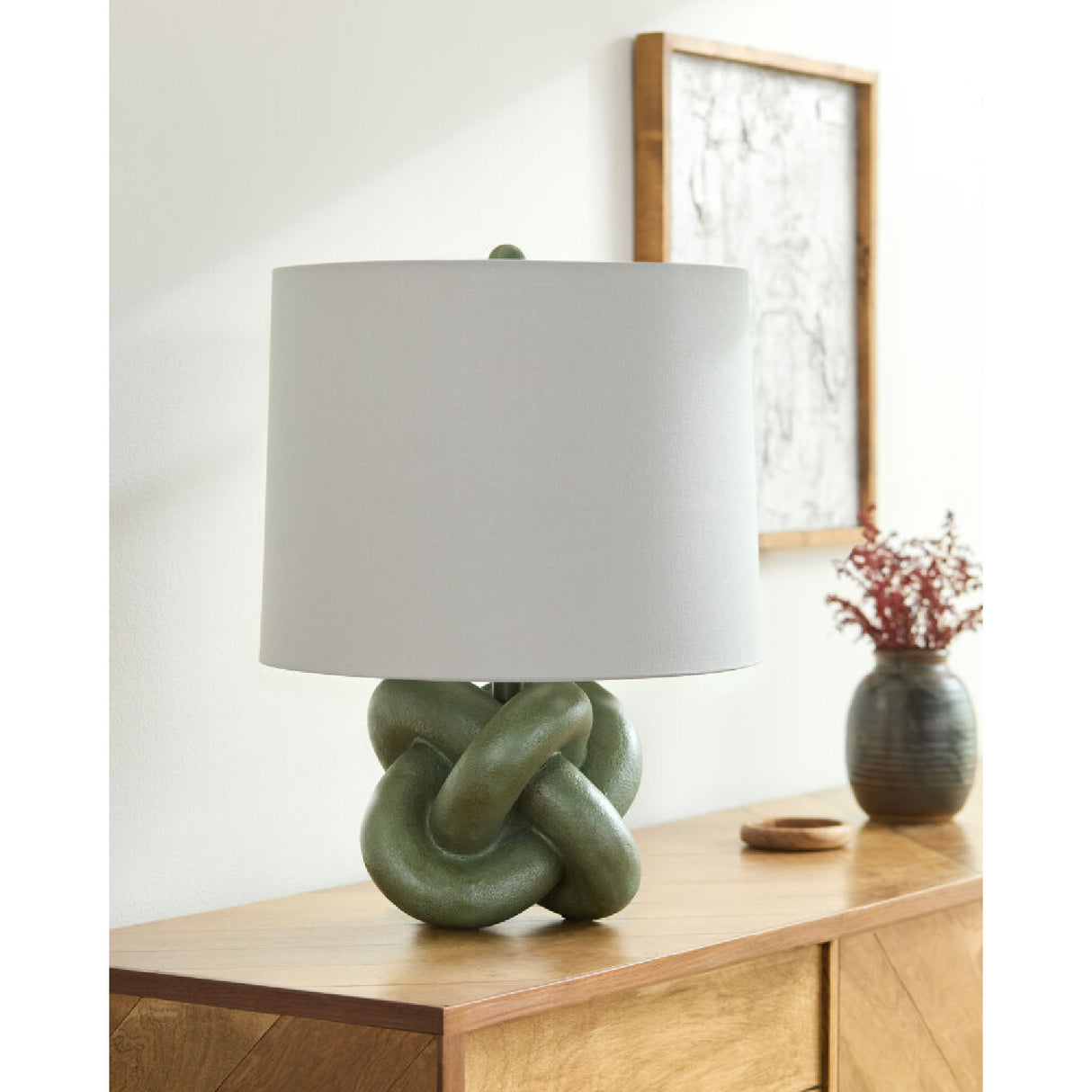 Modern European furniture - Knotted Base Accent Table Lamp - www.oroa.com | Oroa.com