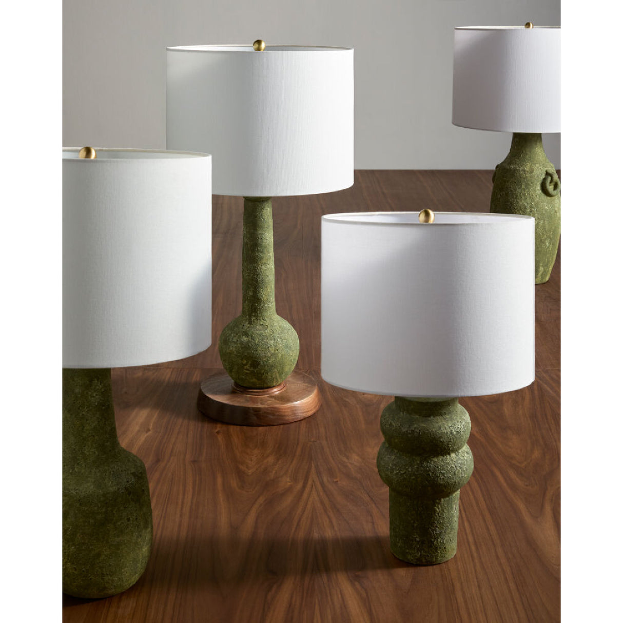 Modern European furniture - Rustic Green Ceramic Table Lamp - www.oroa.com | Oroa.com
