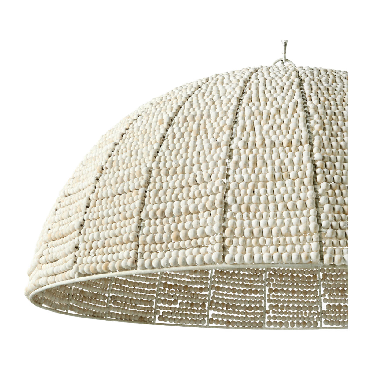 Modern European furniture - Cream Beaded Dome Pendant Light - www.oroa.com | Oroa.com