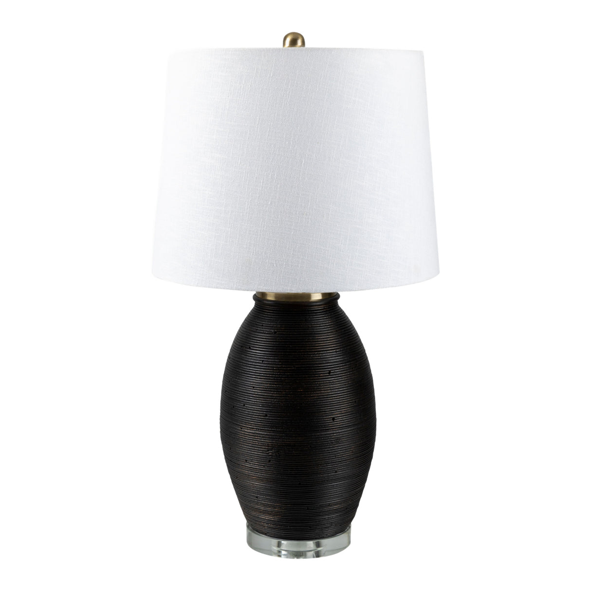 Modern European furniture - Cement Base Linen Table Lamp - www.oroa.com | Oroa.com