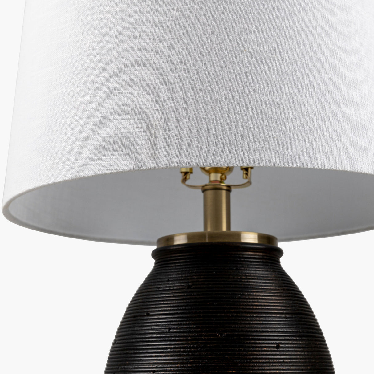 Modern European furniture - Cement Base Linen Table Lamp - www.oroa.com | Oroa.com