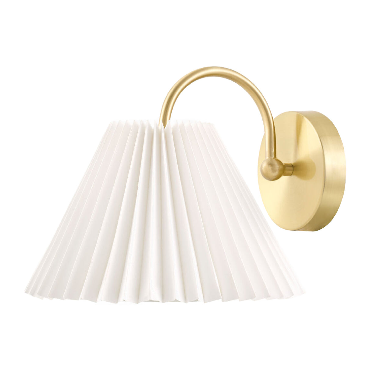 Modern European furniture - Pleated White Linen Wall Lamp - www.oroa.com | Oroa.com