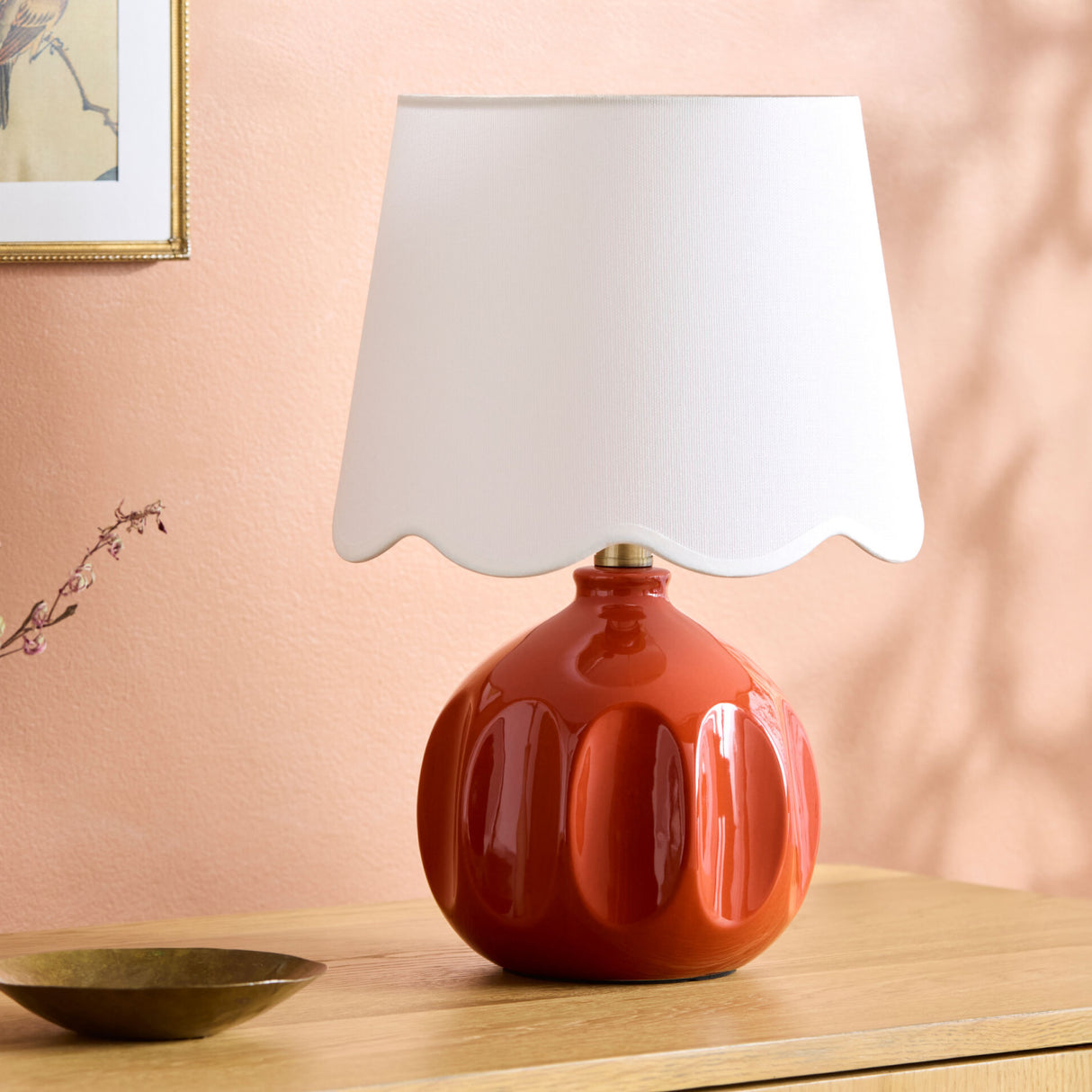 Modern European furniture - Wavy Linen Accent Table Lamp - www.oroa.com | Oroa.com