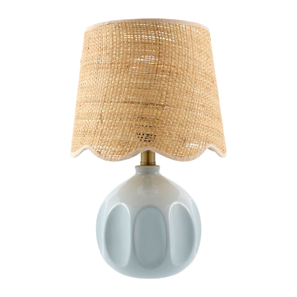 Modern European furniture - Wavy Rattan Accent Table Lamp - www.oroa.com | Oroa.com