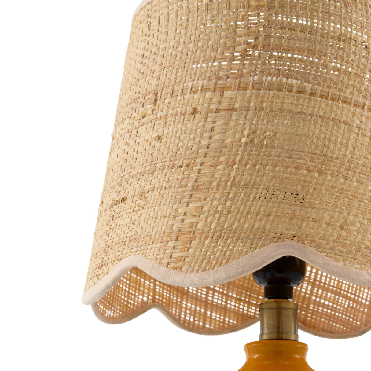 Modern European furniture - Wavy Rattan Accent Table Lamp - www.oroa.com | Oroa.com
