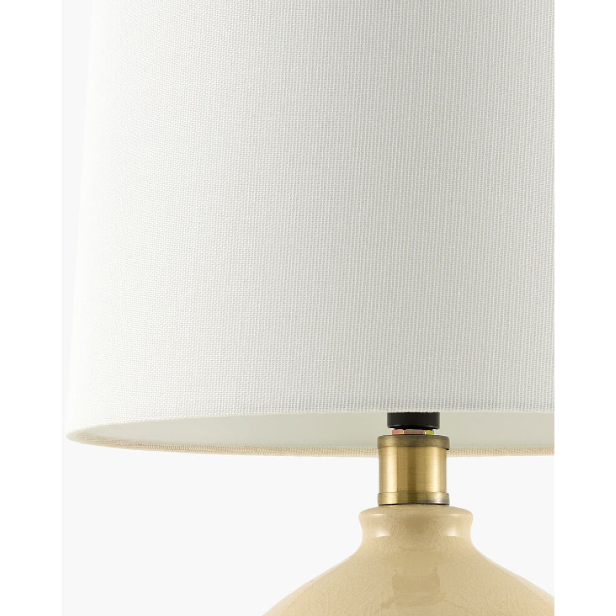 Modern European furniture - Linen Carved Ceramic Table Lamp - www.oroa.com | Oroa.com