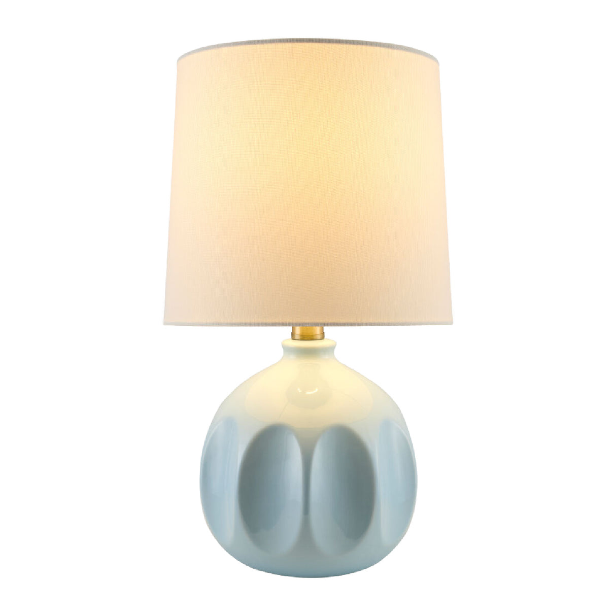 Modern European furniture - Linen Carved Ceramic Table Lamp - www.oroa.com | Oroa.com