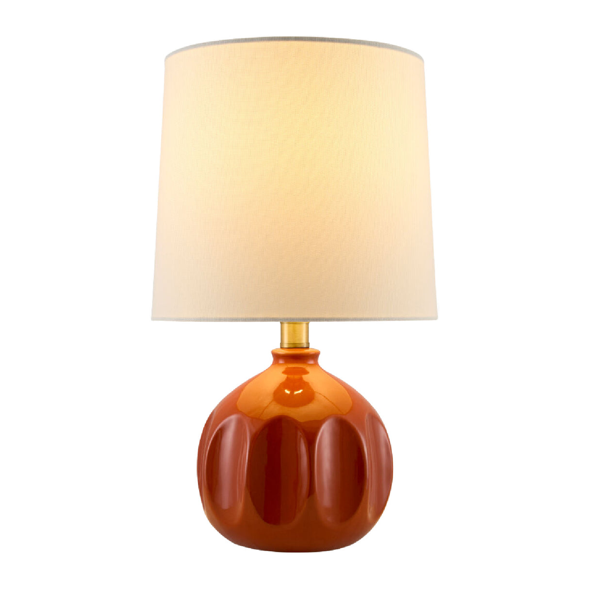 Modern European furniture - Linen Carved Ceramic Table Lamp - www.oroa.com | Oroa.com