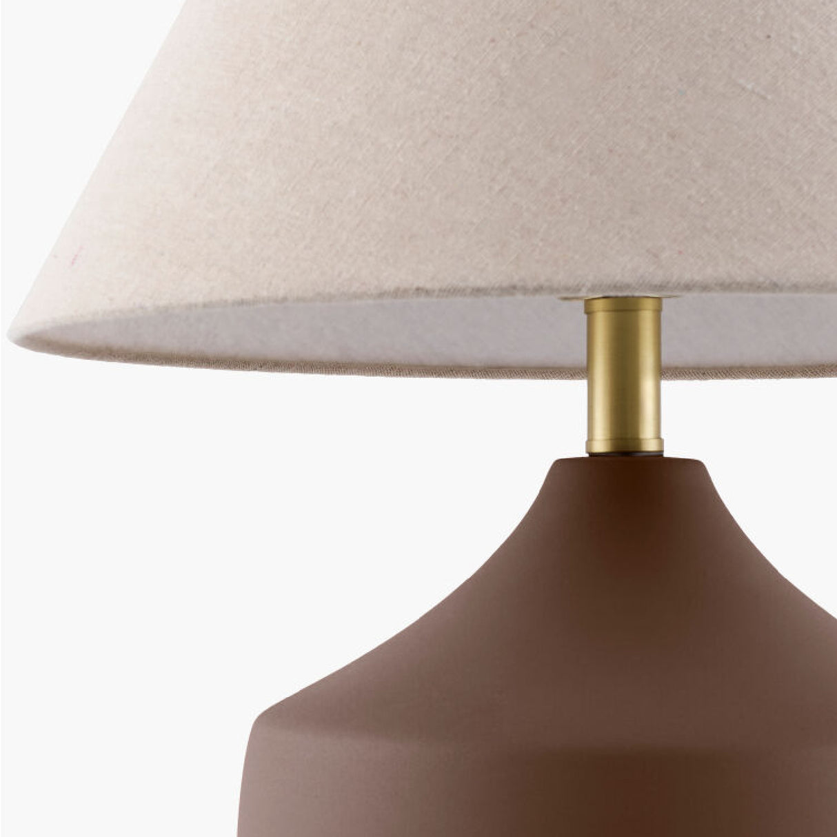 Modern European furniture - Ceramic Beige Linen Table Lamp - www.oroa.com | Oroa.com