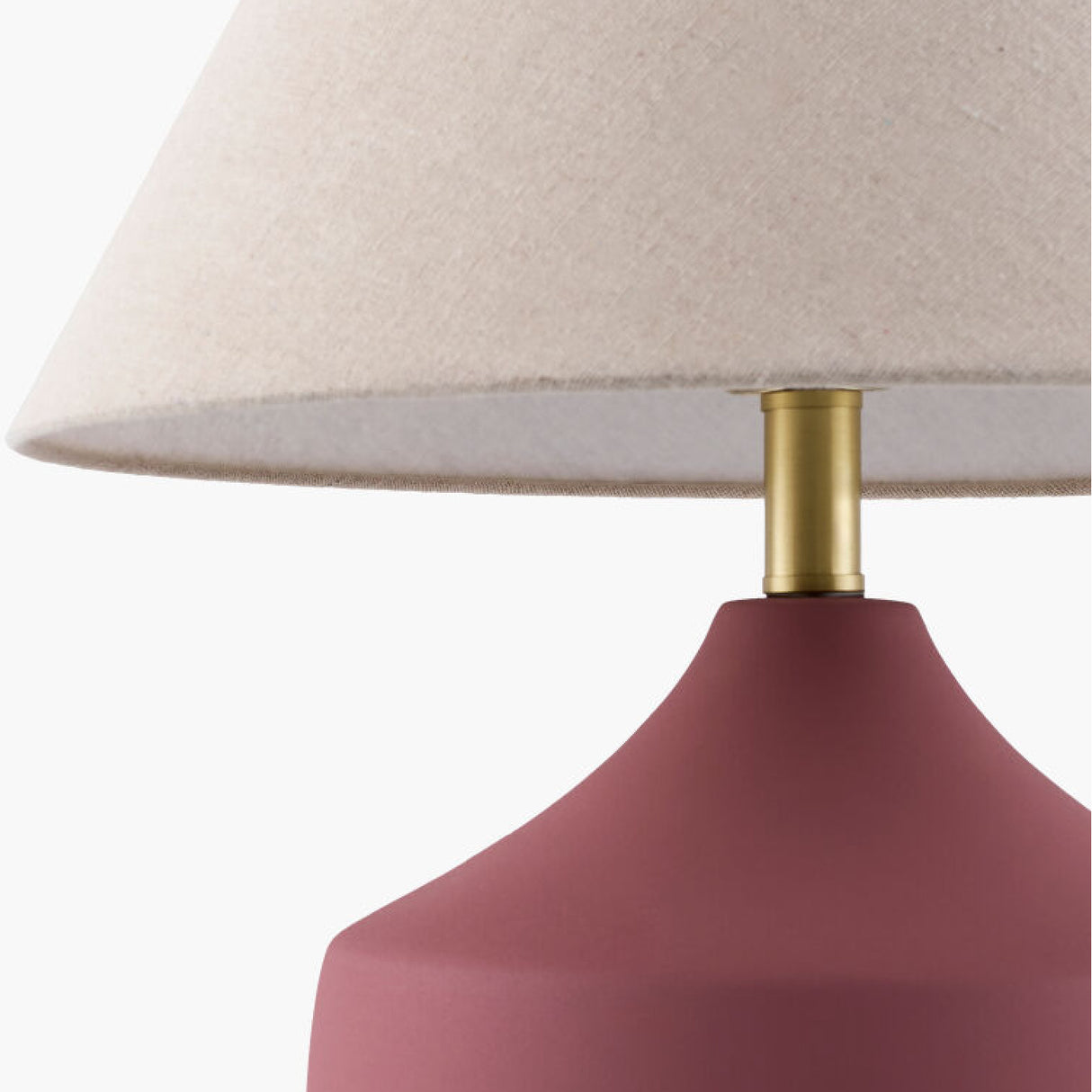 Modern European furniture - Ceramic Beige Linen Table Lamp - www.oroa.com | Oroa.com
