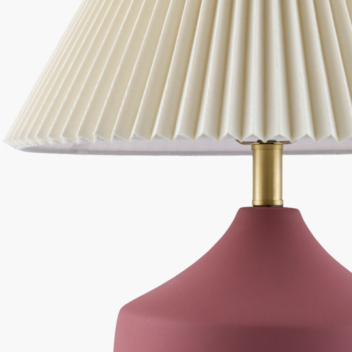 Modern European furniture - Ceramic Beige Linen Table Lamp - www.oroa.com | Oroa.com