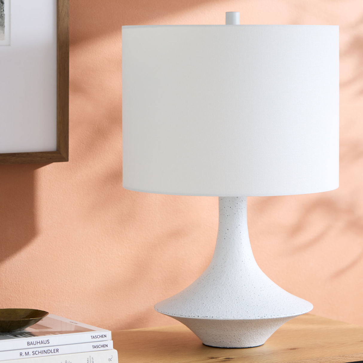 Modern European furniture - Painted Base Linen Table Lamp - www.oroa.com | Oroa.com