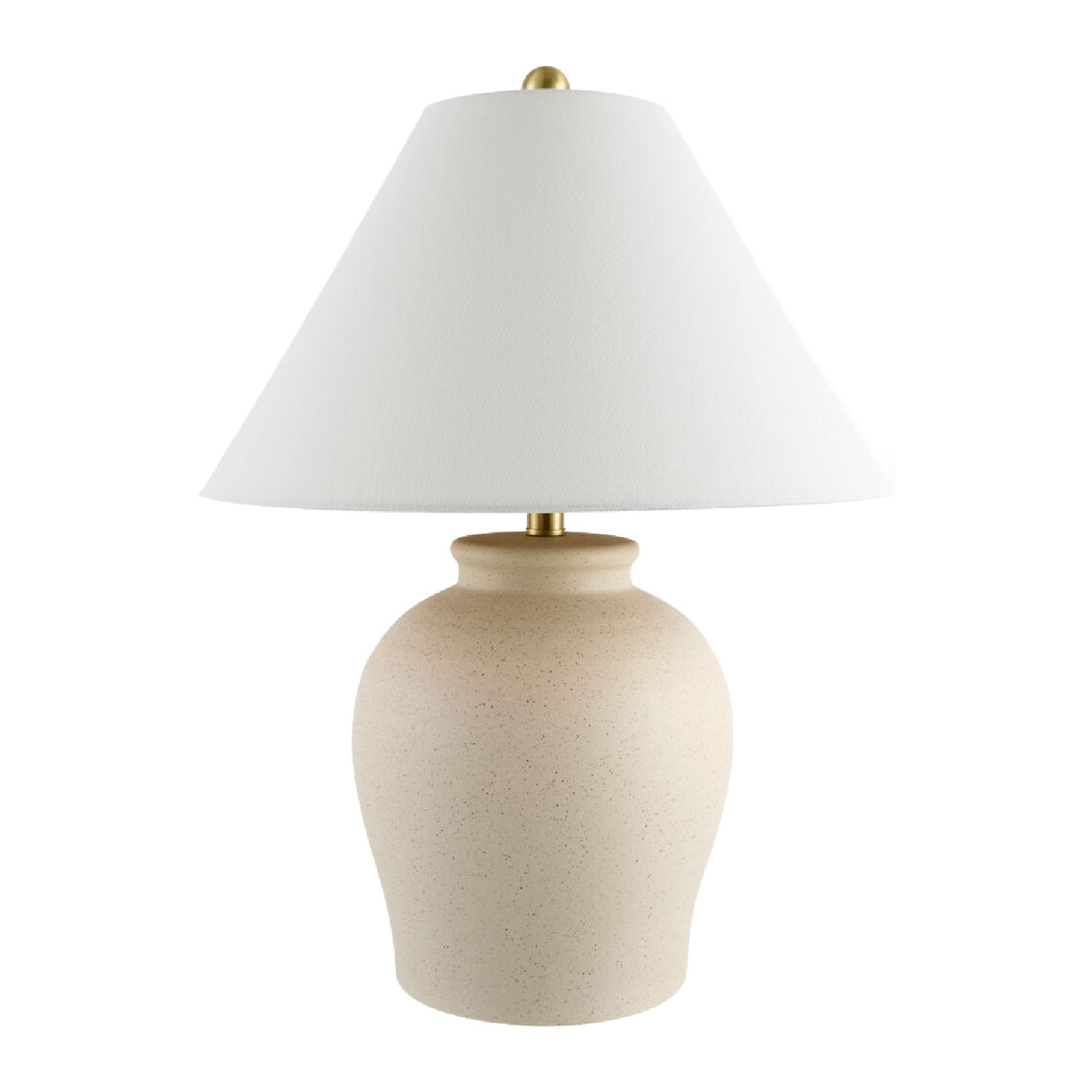 Modern European furniture - Painted Beige Ceramic Table Lamp - www.oroa.com | Oroa.com