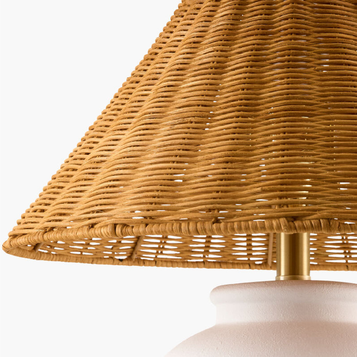 Modern European furniture - Rattan Empire Shade Table Lamp - www.oroa.com | Oroa.com