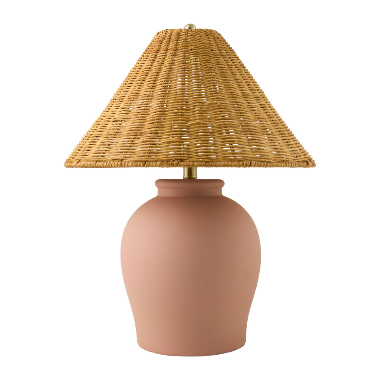 Modern European furniture - Rattan Empire Shade Table Lamp - www.oroa.com | Oroa.com
