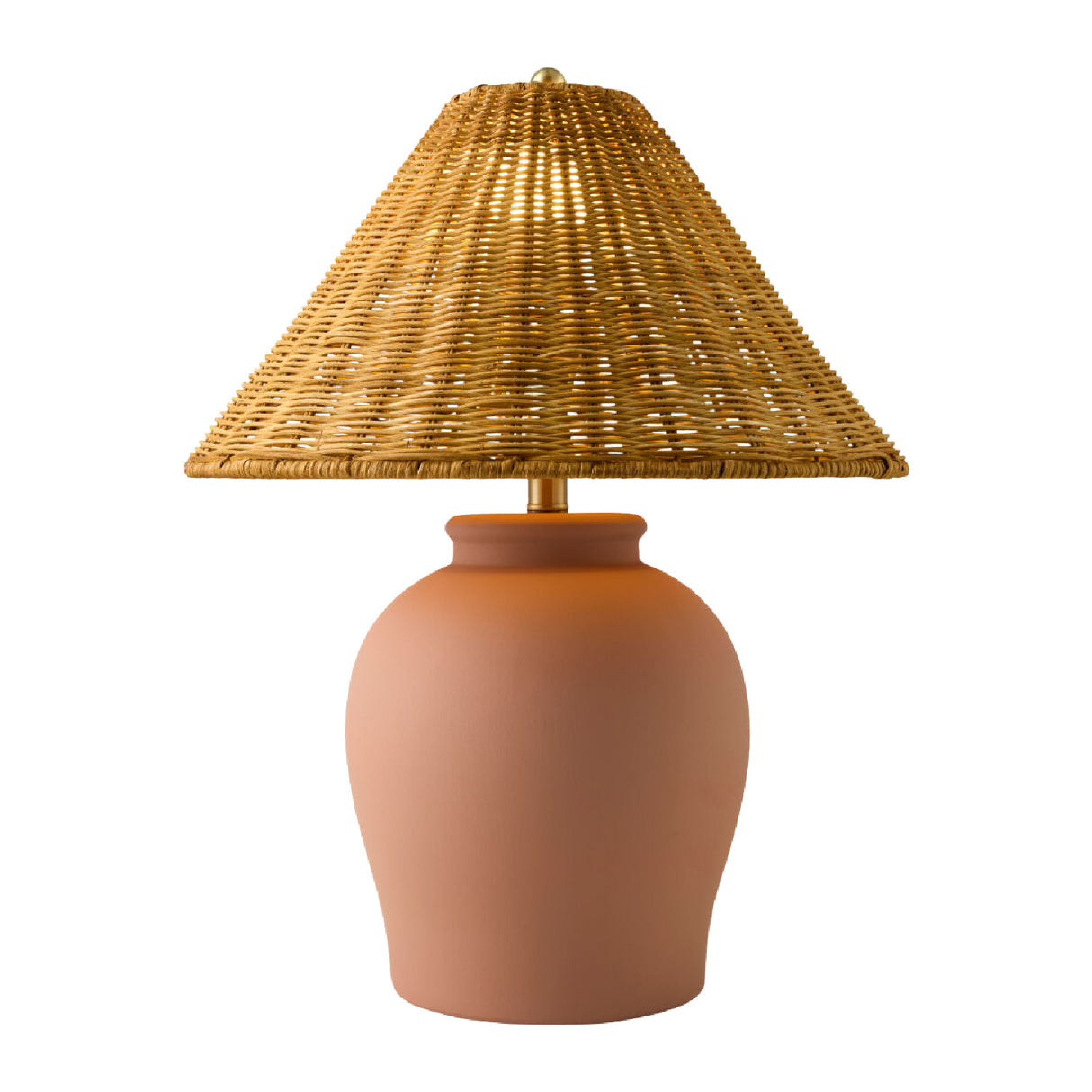 Modern European furniture - Rattan Empire Shade Table Lamp - www.oroa.com | Oroa.com