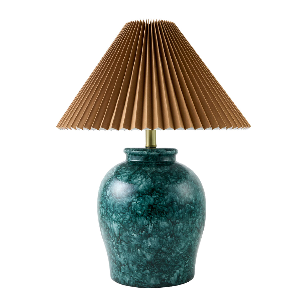 Modern European furniture - Brown Pleated Linen Table Lamp - www.oroa.com | Oroa.com