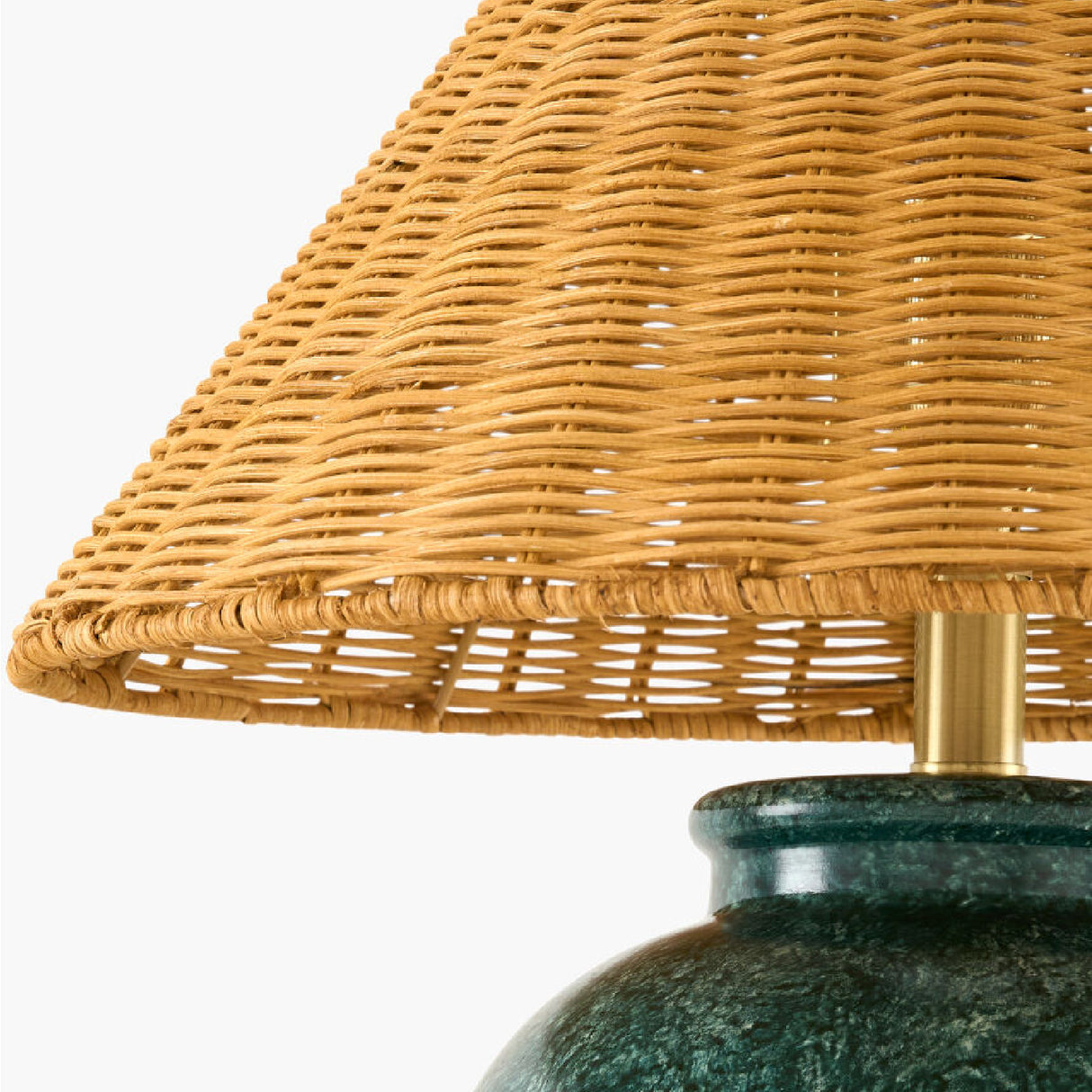 Modern European furniture - Rattan Empire Shade Table Lamp - www.oroa.com | Oroa.com