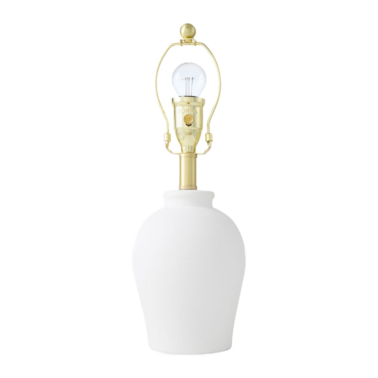 Modern European furniture - White Linen Empire Table Lamp - www.oroa.com | Oroa.com