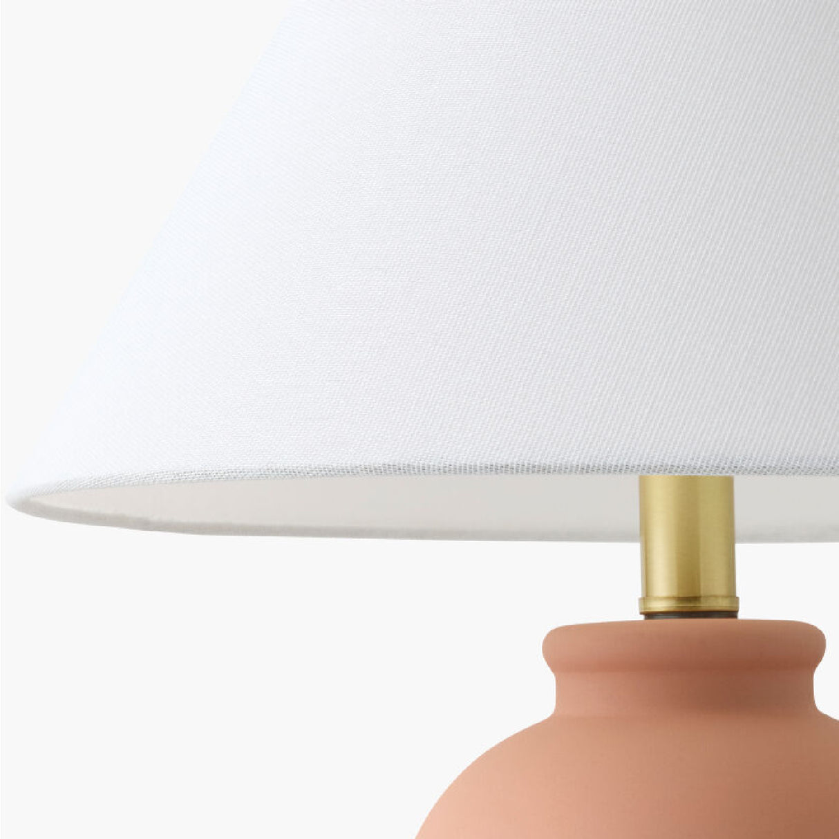 Modern European furniture - White Linen Empire Table Lamp - www.oroa.com | Oroa.com