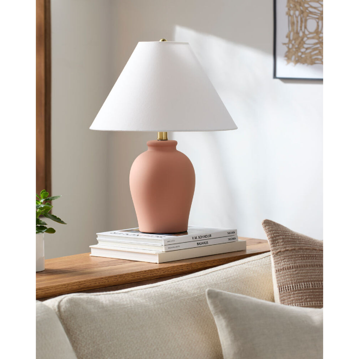 Modern European furniture - White Linen Empire Table Lamp - www.oroa.com | Oroa.com