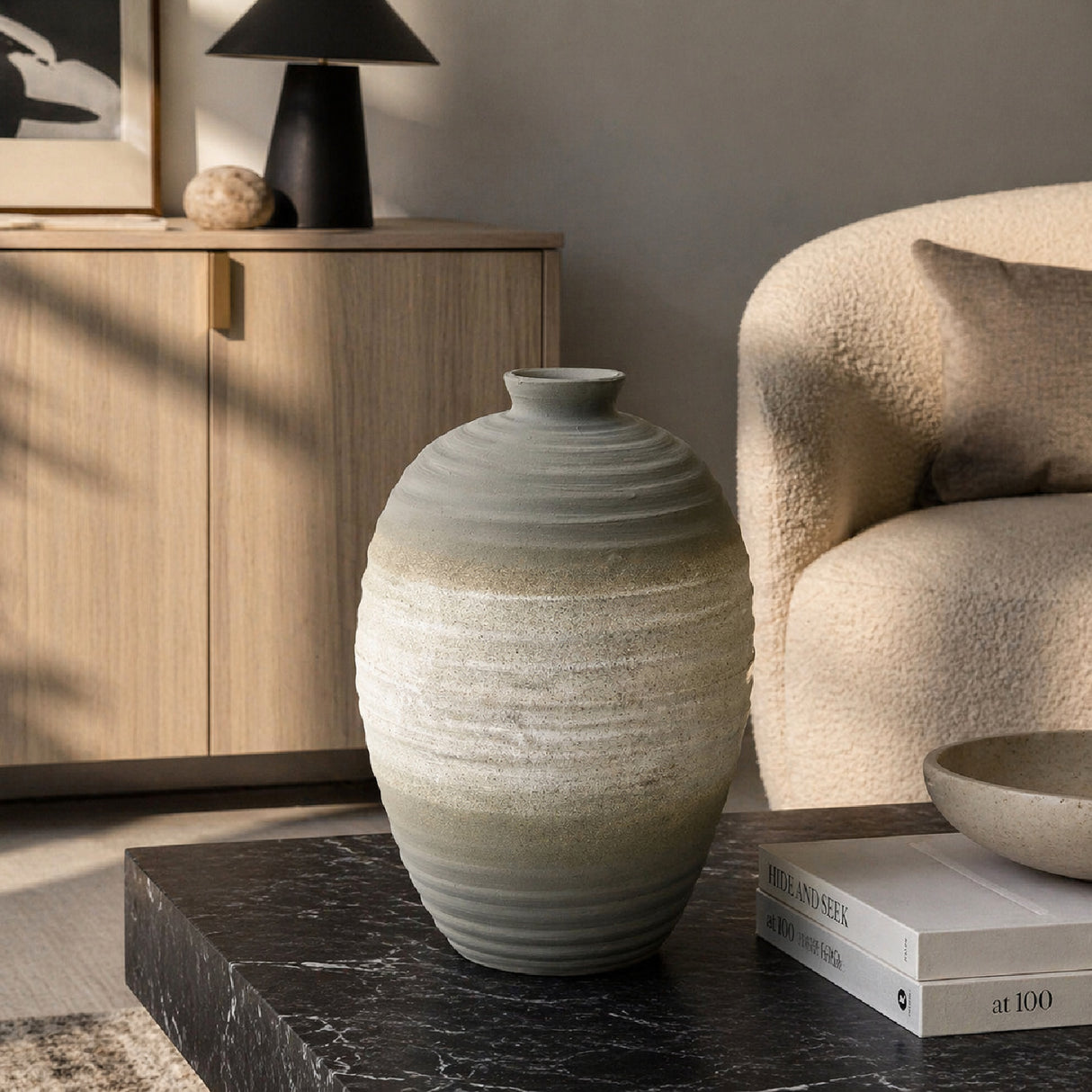 Modern furniture - Gray Glazed Ceramic Vase - www.oroa.com | Oroa.com