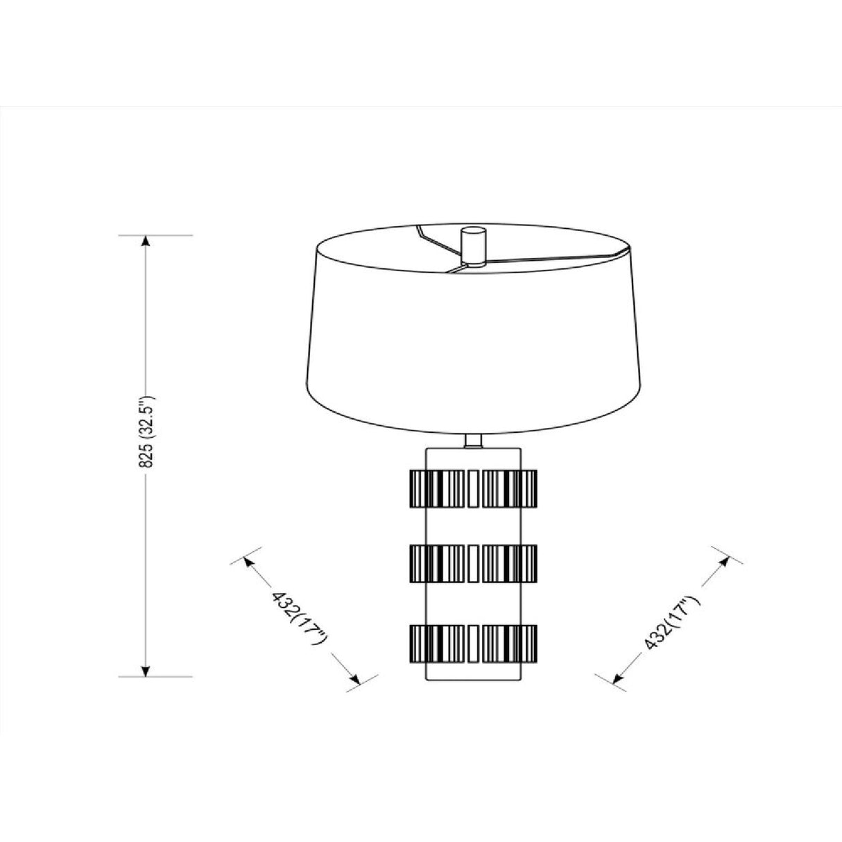 Modern European furniture - Modern Carved Accent Table Lamp - www.oroa.com | Oroa.com