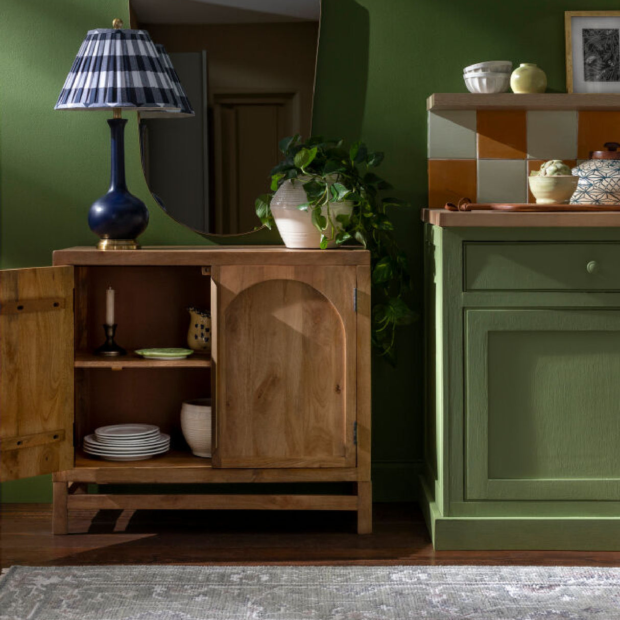 Modern furniture - Mango Wood 2-Door Cabinet - www.oroa.com | Oroa.com