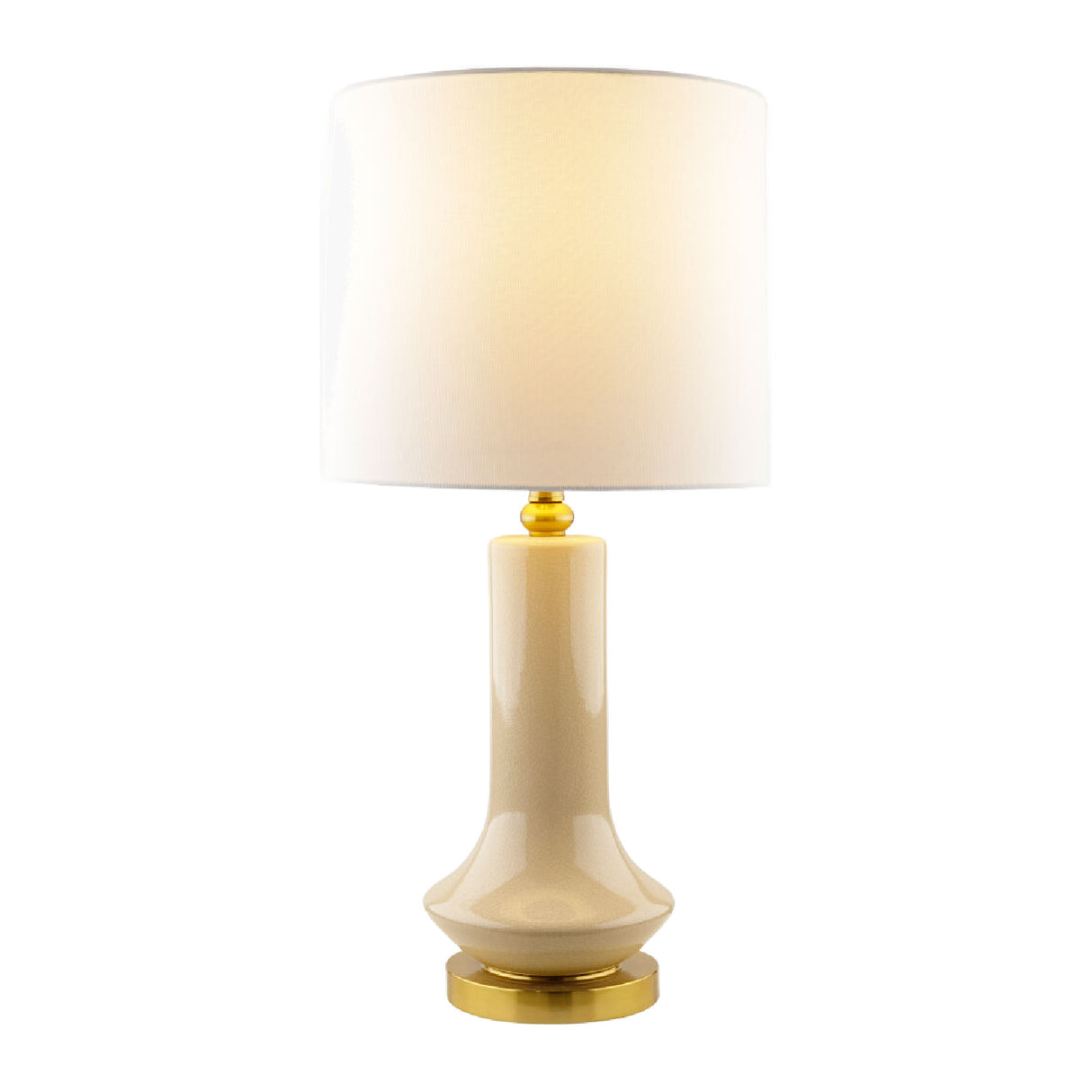 Modern European furniture - Distressed Cream Ceramic Table Lamp - www.oroa.com | Oroa.com