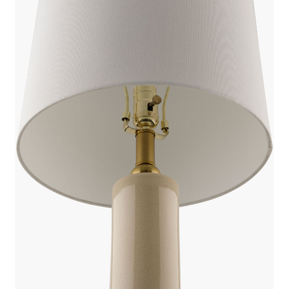 Modern European furniture - Distressed Cream Ceramic Table Lamp - www.oroa.com | Oroa.com