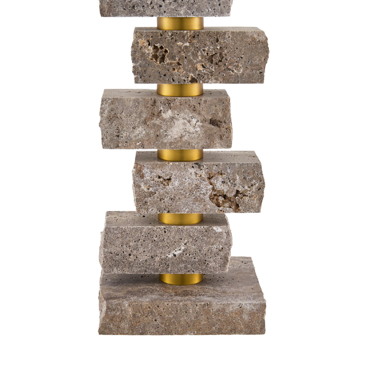Modern European furniture - Organic Marble Stacked Table Lamp - www.oroa.com | Oroa.com
