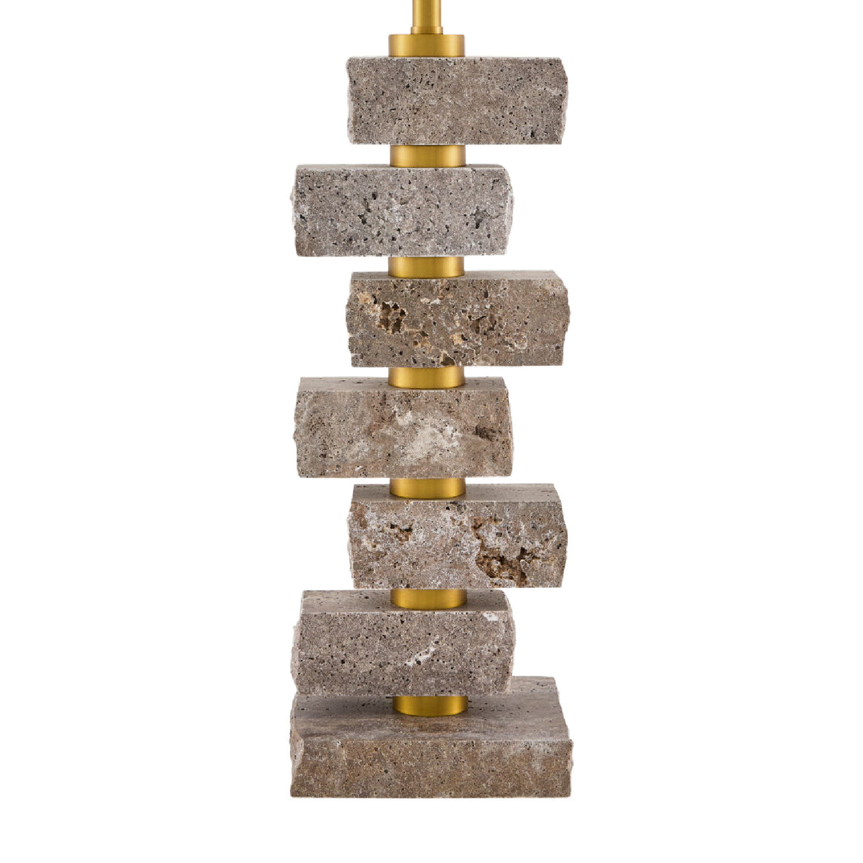 Modern European furniture - Organic Marble Stacked Table Lamp - www.oroa.com | Oroa.com